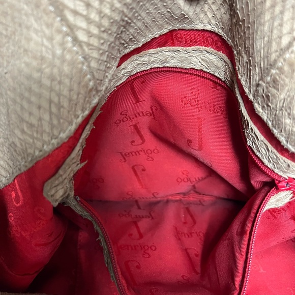 Jenrigo Bag Tan Soft Snake Skin Leather. - Picture 11 of 16
